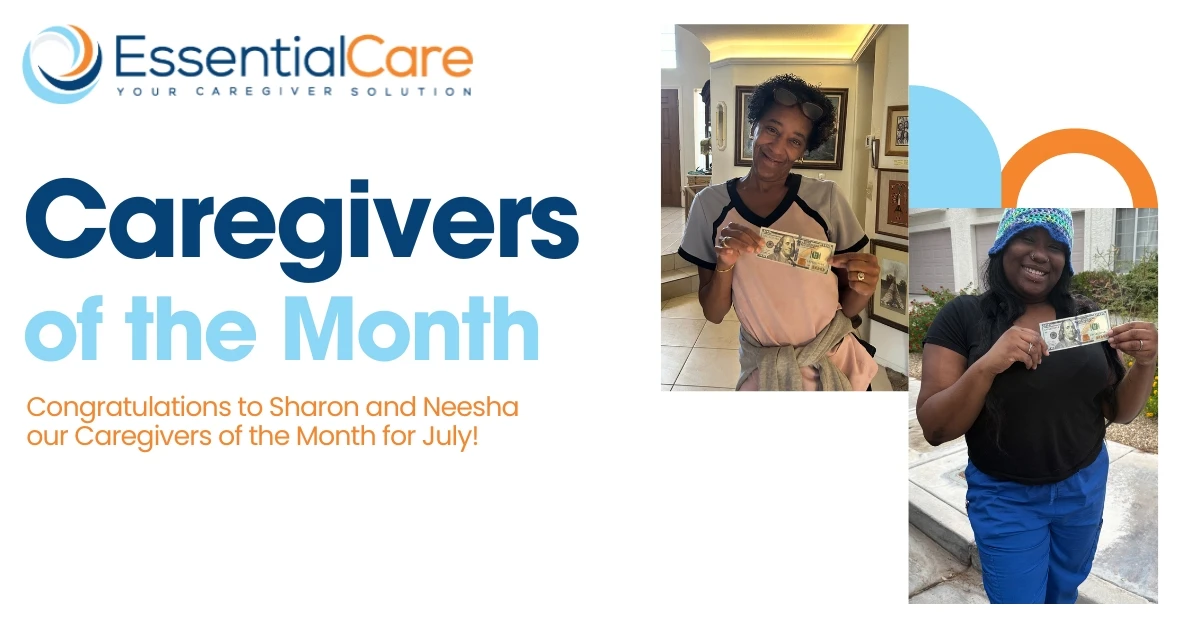 Sharon and Neesha: Essential Care’s Caregivers of the Month